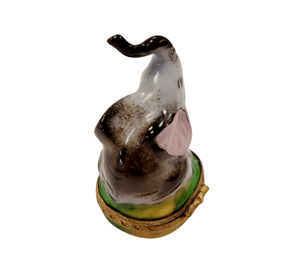 Elegant Limoges Elephant Figurine Porcelain Limoges wild animals limoges boxes French Trinket Box