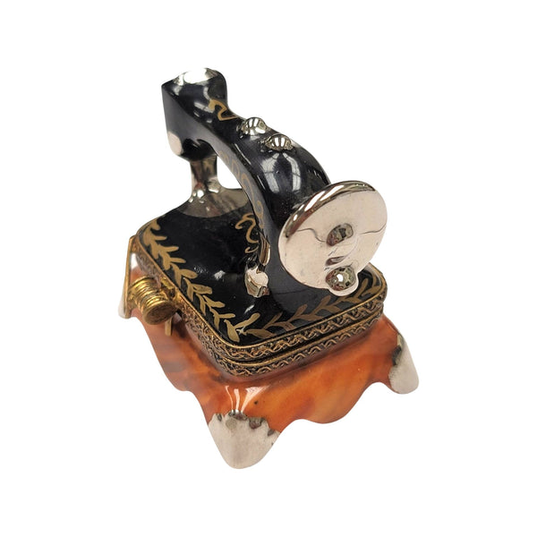 Elegant Limoges Sewing Machine Box Porcelain Limoges home mother women professional French Trinket Box