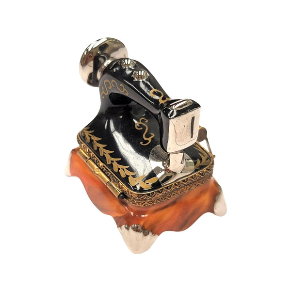 Elegant Limoges Sewing Machine Box Porcelain Limoges home mother women professional French Trinket Box