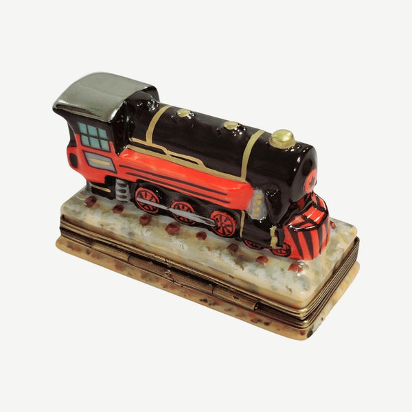 Elegant Limoges Train Locomotive Box Porcelain Limoges travel BABY maternity figurine LIMOGES BOXES French Trinket Box