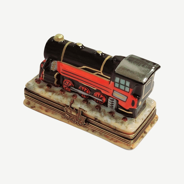 Elegant Limoges Train Locomotive Box Porcelain Limoges travel BABY maternity figurine LIMOGES BOXES French Trinket Box