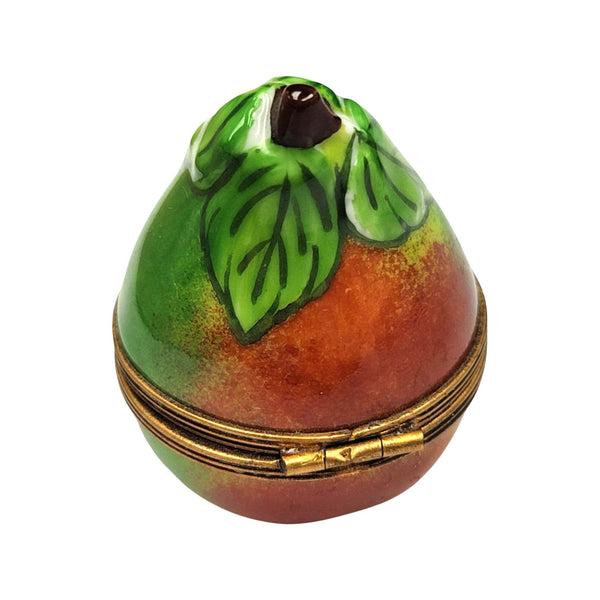 Elegant Pear Limoges Box Porcelain Limoges fruit vegetables French Trinket Box