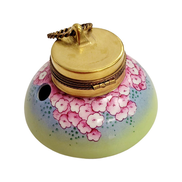 Elegant Porcelain Ink Well Porcelain Limoges professional French Trinket Box