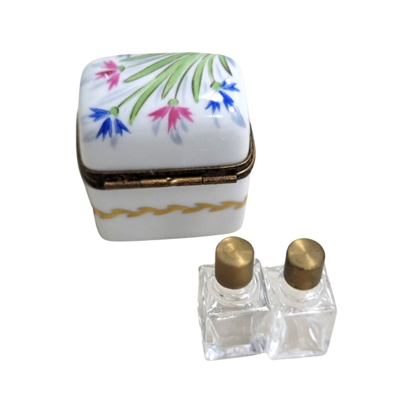 Elegant Porcelain Perfume Box Porcelain Limoges Perfume French Trinket Box