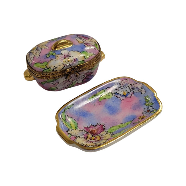 Elegant Porcelain Soup Tureen Set Porcelain Limoges Home China French Trinket Box