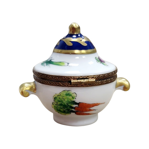 Elegant Porcelain Vegetable Tureen Porcelain Limoges Home China French Trinket Box