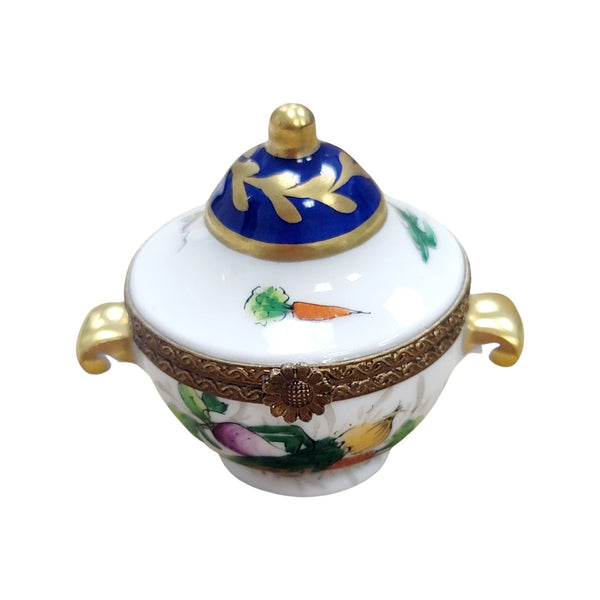 Elegant Porcelain Vegetable Tureen Porcelain Limoges Home China French Trinket Box