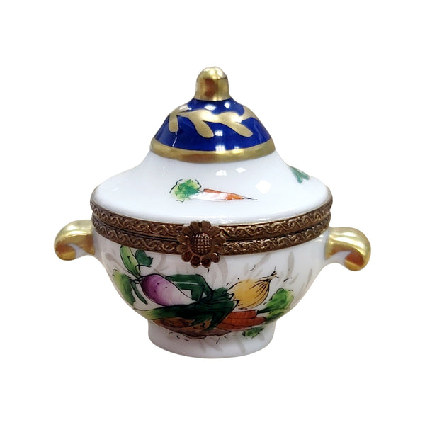 Elegant Porcelain Vegetable Tureen Porcelain Limoges Home China French Trinket Box
