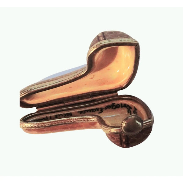 Smoking Pipe Tobacco Limoges Box Figurine Authentic Limoges Box