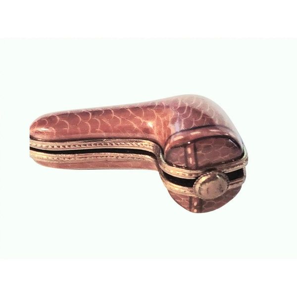 Elegant Smoking Pipe Limoges Box Porcelain Limoges French Trinket Box