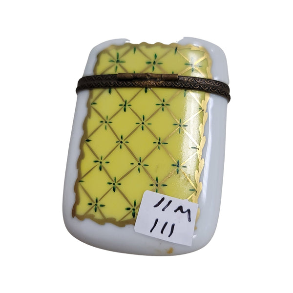 Elegant Yellow Floral Limoges Box Porcelain Limoges LIMOGES BOXES traditional French Trinket Box