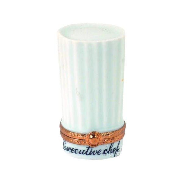 Executive Chef Hat Porcelain Limoges Professional hat French Trinket Box