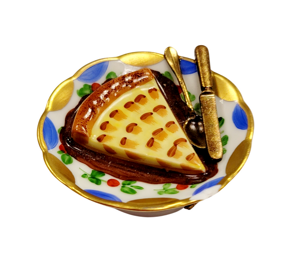 Exquisite Apple Pie Limoges Box Porcelain Limoges Dessert French Trinket Box