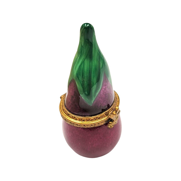 Exquisite Eggplant Limoges Box Porcelain Limoges fruit vegetables French Trinket Box
