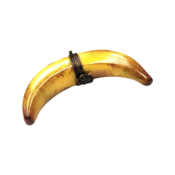 Exquisite Limoges Banana Figurine Porcelain Limoges fruit vegetables French Trinket Box