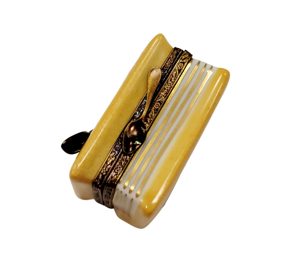 Exquisite Recipe Book Limoges Box Porcelain Limoges food book French Trinket Box