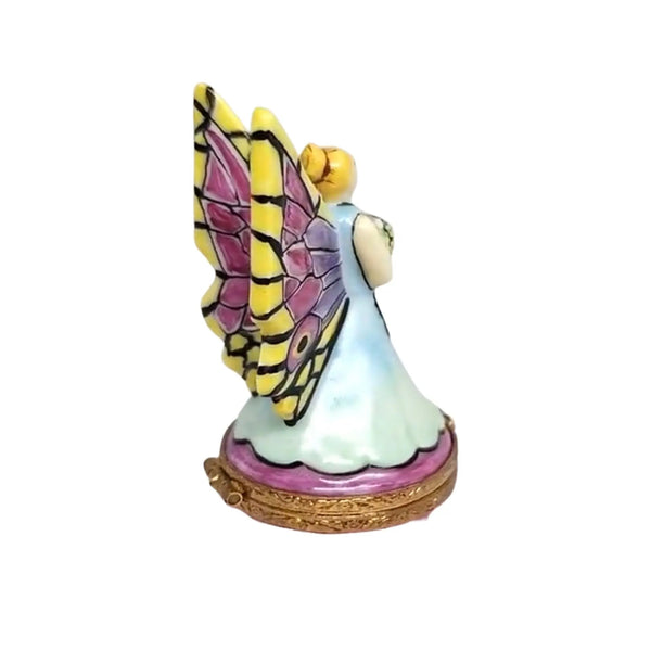 Fairy Mystical Porcelain Limoges fairy myth baby gift French Trinket Box