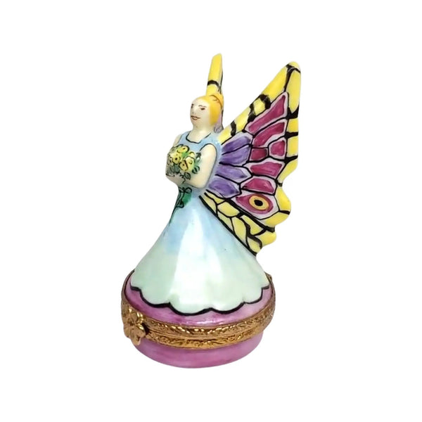 Fairy Mystical Porcelain Limoges fairy myth baby gift French Trinket Box