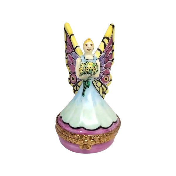 Fairy Mystical Porcelain Limoges fairy myth baby gift French Trinket Box