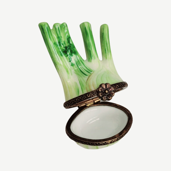 Fennel Flower Limoges Box Figurine Porcelain Limoges fruit vegetables French Trinket Box