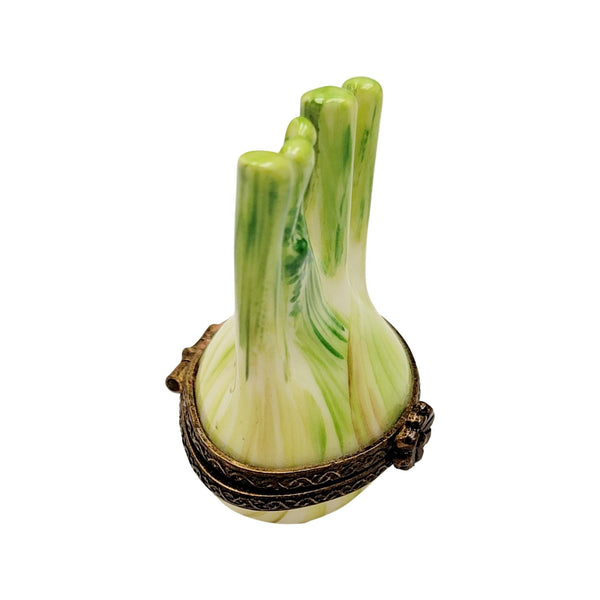 Fennel Flower Limoges Box Figurine Porcelain Limoges fruit vegetables French Trinket Box