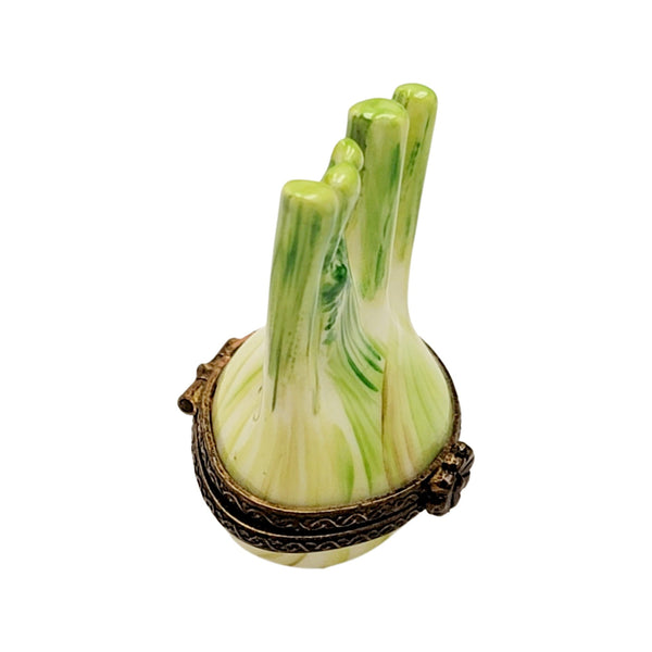 Fennel Flower Limoges Box Figurine Porcelain Limoges fruit vegetables French Trinket Box