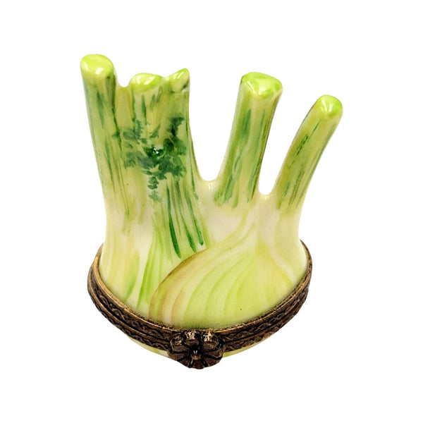 Fennel Flower Limoges Box Figurine Porcelain Limoges fruit vegetables French Trinket Box
