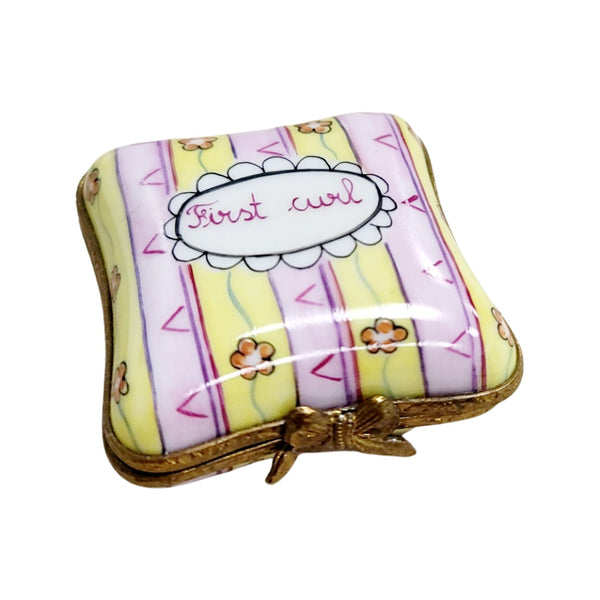 First Curl Keepsake Box Porcelain Limoges LIMOGES BOXES baby gift kids maturnity French Trinket Box