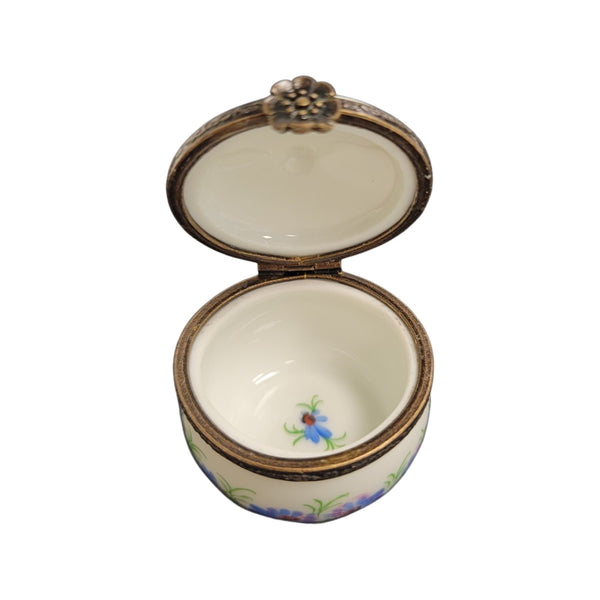 Floral Elegance Limoges Box Porcelain Limoges LIMOGES BOXES traditional French Trinket Box