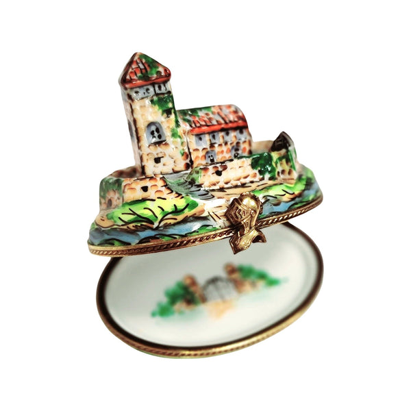 Fortified Castle Limoges Box Porcelain Limoges monuments French Trinket Box