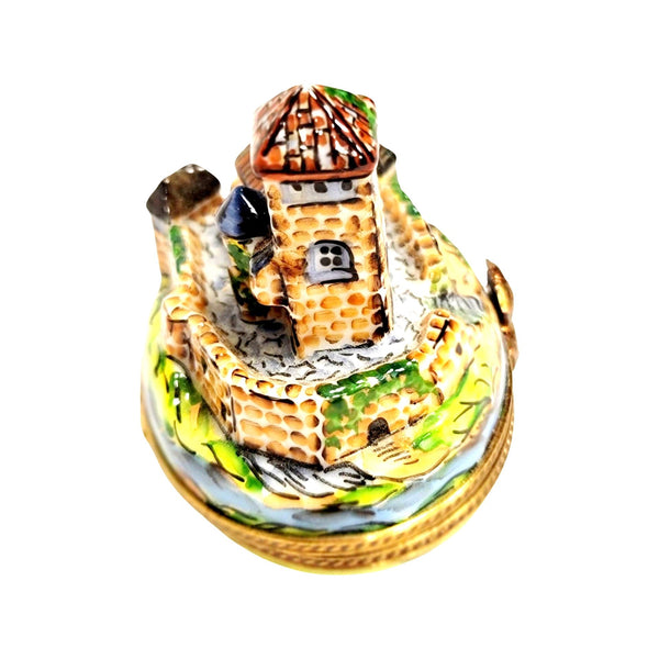 Fortified Castle Limoges Box Porcelain Limoges monuments French Trinket Box