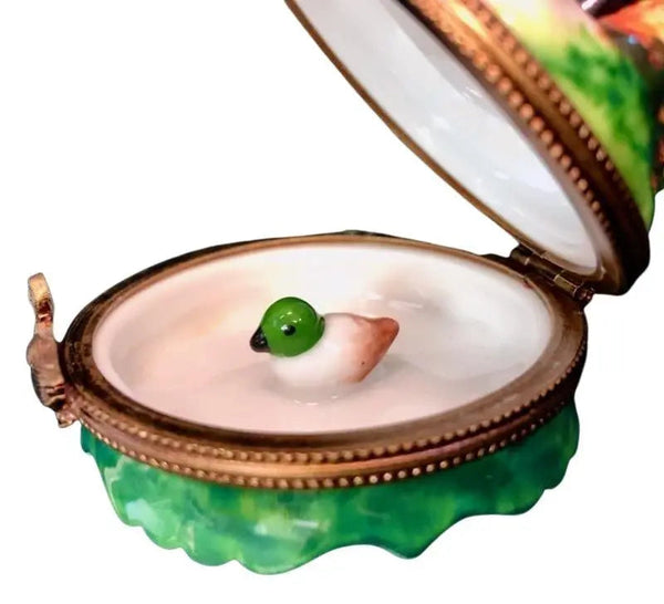 Fox Hunter Porcelain Limoges wild farm sports limoges boxes French Trinket Box