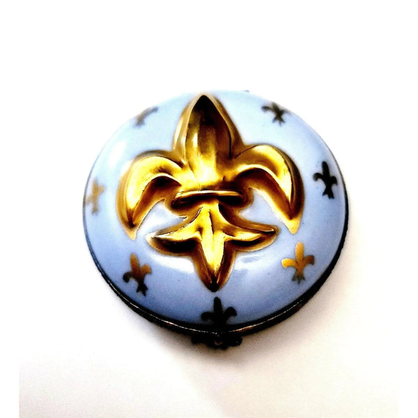 French Fleur Porcelain Box Porcelain Limoges French Trinket Box