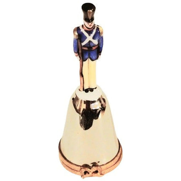 French Guard Porcelain Bell Porcelain Limoges christmas world xmas theme French Trinket Box