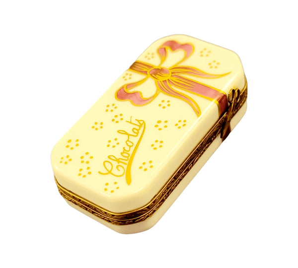 French Hand-Painted Chocolate Box Porcelain Limoges Dessert Love Valentine French Trinket Box