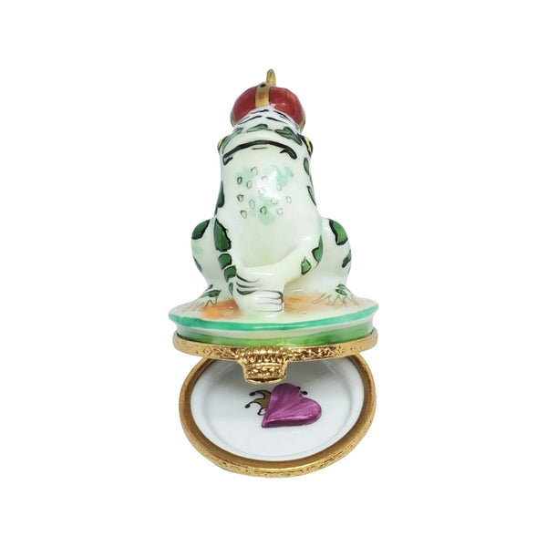 Frog Prince Porcelain Limoges Turtle Frogs French Trinket Box