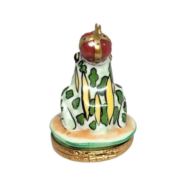 Frog Prince Porcelain Limoges Turtle Frogs French Trinket Box