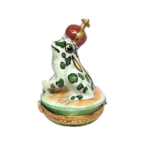 Frog Prince Porcelain Limoges Turtle Frogs French Trinket Box