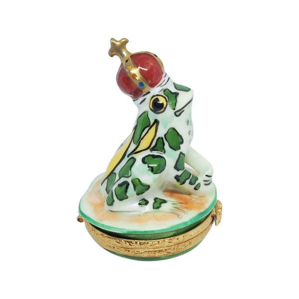 Frog Prince Porcelain Limoges Turtle Frogs French Trinket Box