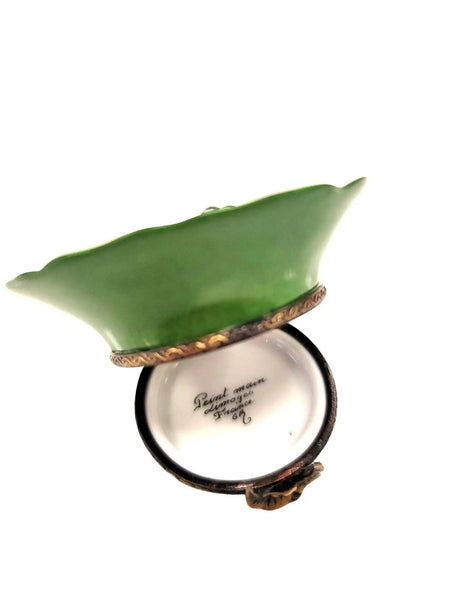 Frog on Lillypad Limoges Box Porcelain Limoges frog LIMOGES BOXES turtle French Trinket Box