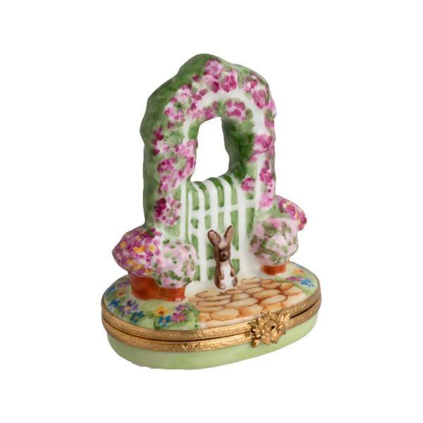 Garden Gate Porcelain Limoges Garden French Trinket Box
