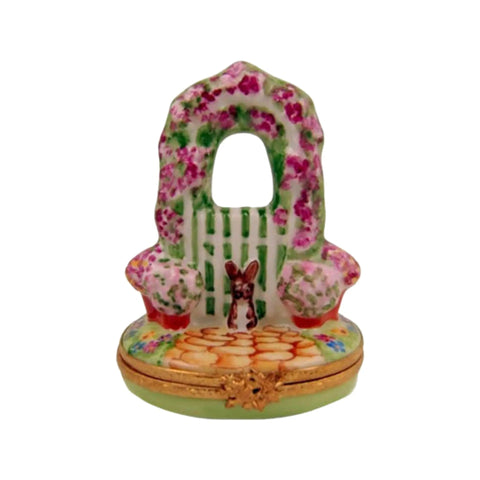 Garden Gate Porcelain Limoges Garden French Trinket Box