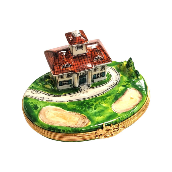 Golf Course Retreat Limoges Box Porcelain Limoges sports French Trinket Box