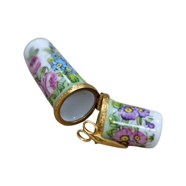 Elegant Green Roses Limoges Box Porcelain Limoges Traditional Home Sewing French Trinket Box