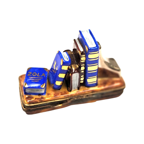 Hand Painted Books Limoges Box Porcelain Limoges books home French Trinket Box