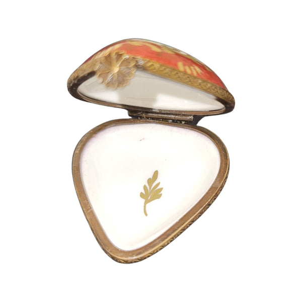 Heart Shaped Floral Elegance Porcelain Limoges hearts LIMOGES BOXES French Trinket Box