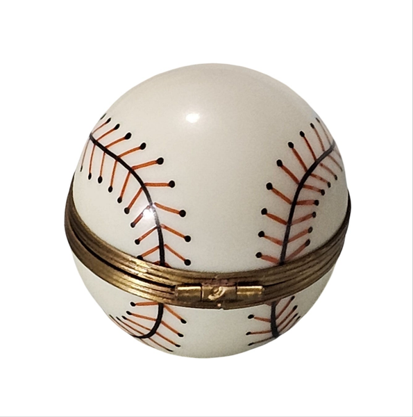 Classic Limoges Baseball Box Porcelain Limoges sports French Trinket Box