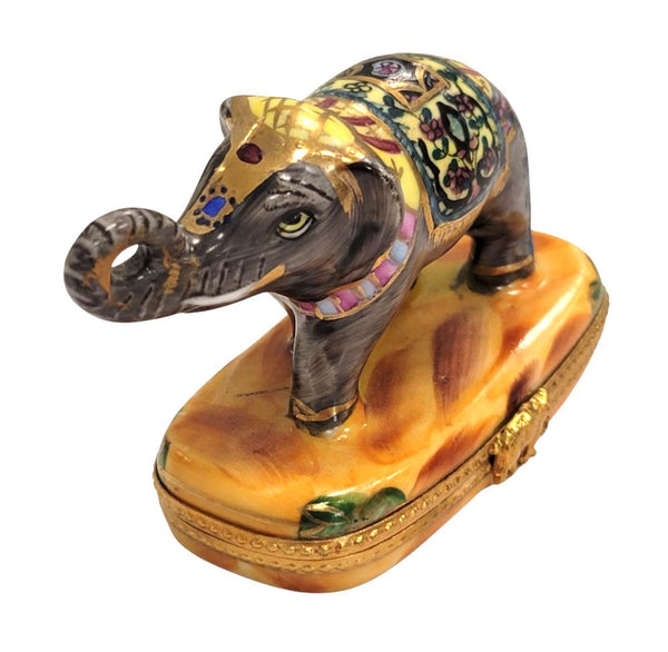 Imperial Elephant Limoges Box Porcelain Limoges Wild Limoges elephant French Trinket Box