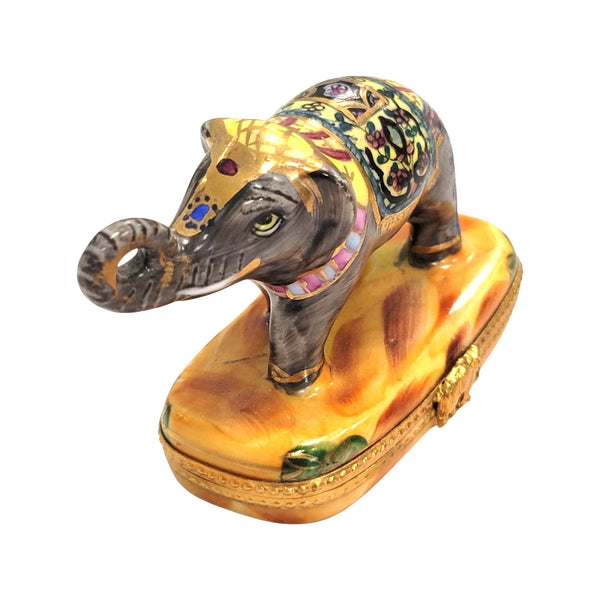 Imperial Elephant Limoges Box Porcelain Limoges Wild Limoges elephant French Trinket Box