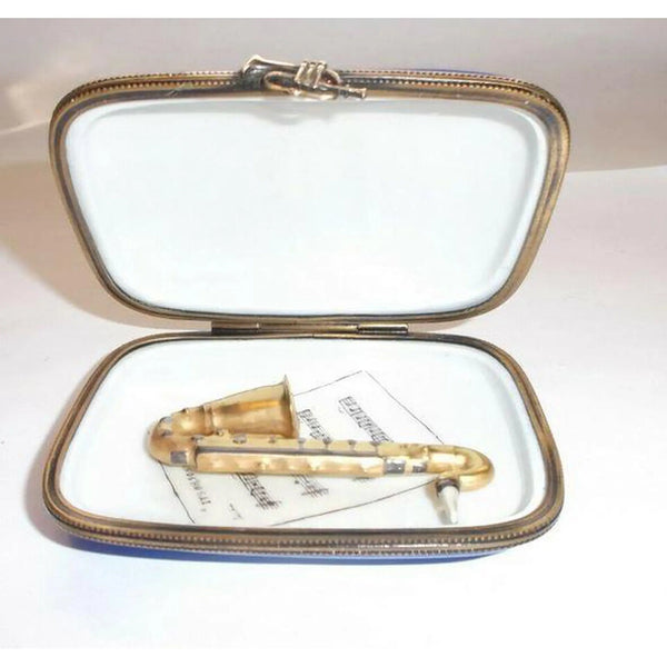 Jazz Saxophone Porcelain Treasure Porcelain Limoges Music LIMOGES BOXES French Trinket Box